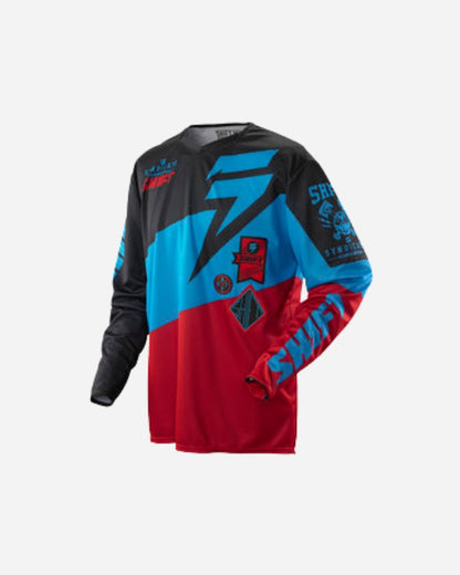 Maillot Shift Racing Faction Slate - Rouge/Noir
