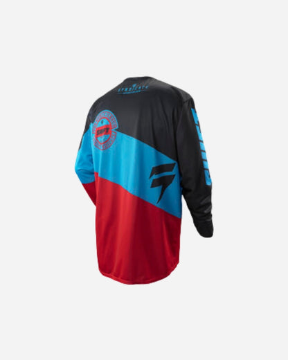 Maillot Shift Racing Faction Slate - Rouge/Noir