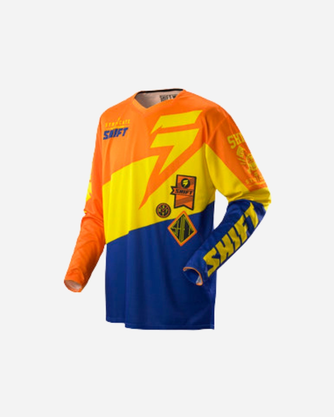 Maillot Shift Racing Faction Slate - Orange/Bleu