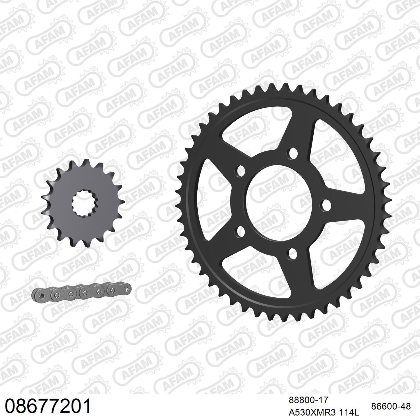 Pignon AFAM 88800 - 17 dents