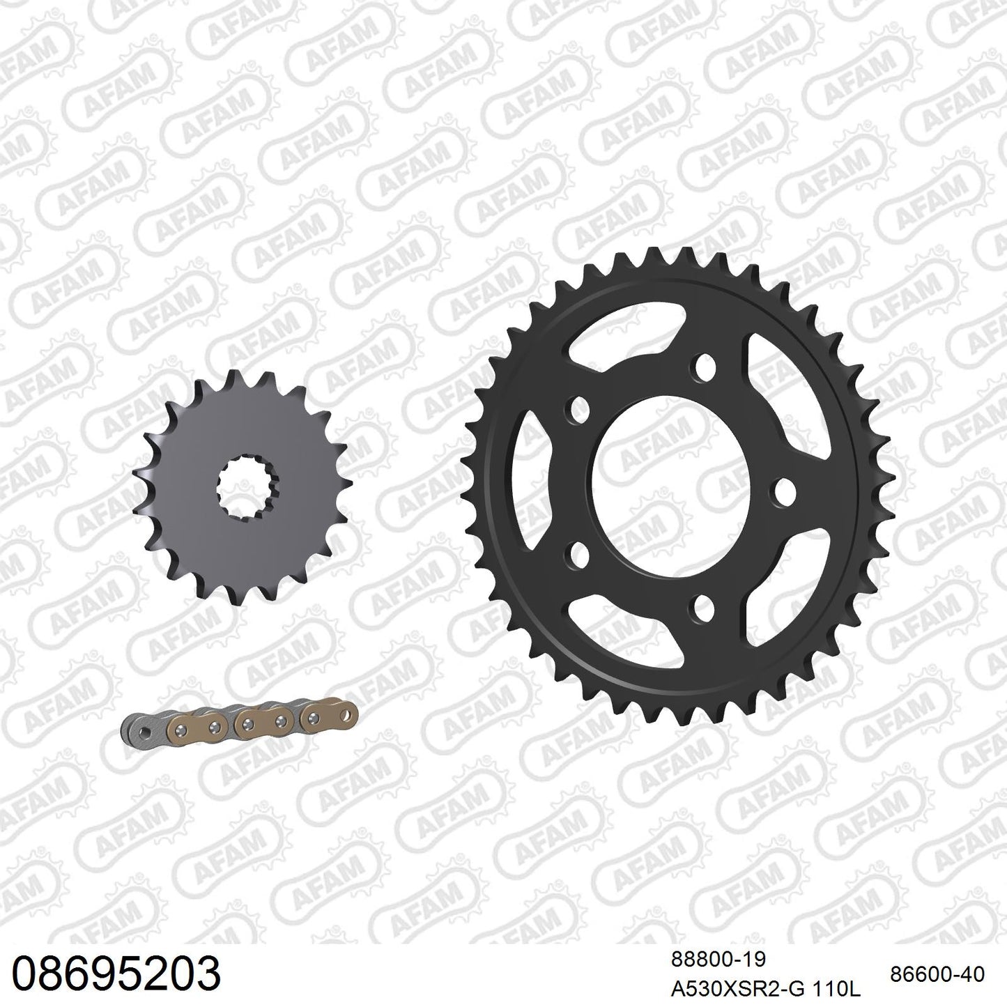Pignon AFAM 88800 - 19 dents
