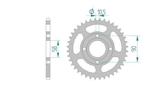 Couronne AFAM 10214 - 40 dents