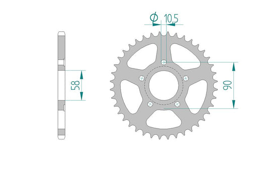 Couronne AFAM 10215 - 40 dents