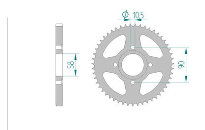 Couronne AFAM 10223 - 39 dents