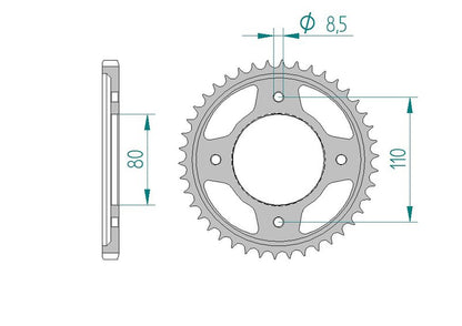Couronne AFAM 10235 - 42 dents