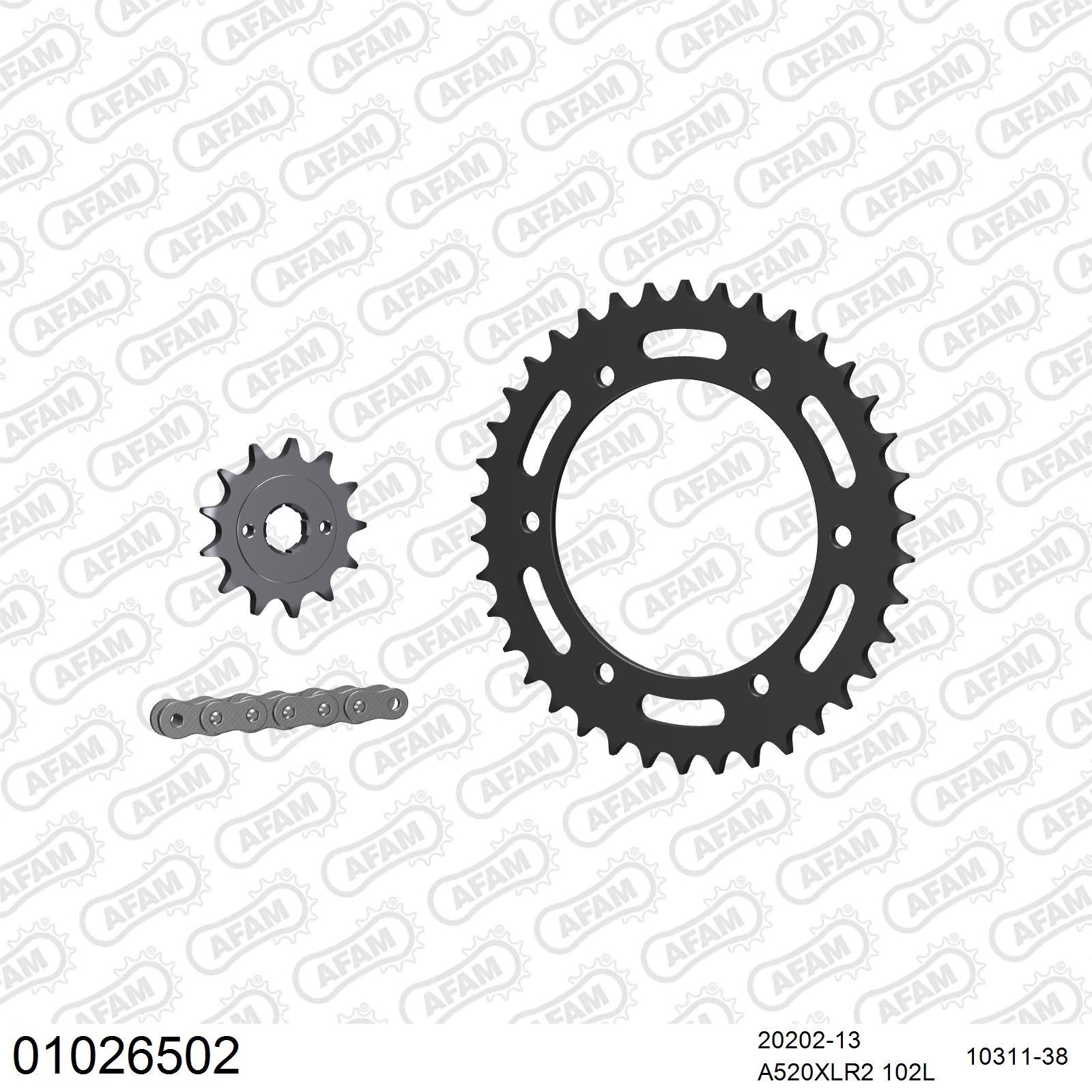 Kit chaîne AFAM Honda XL 250 R (1984-1985)