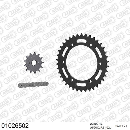 Kit chaîne AFAM Honda XL 250 R (1984-1985)