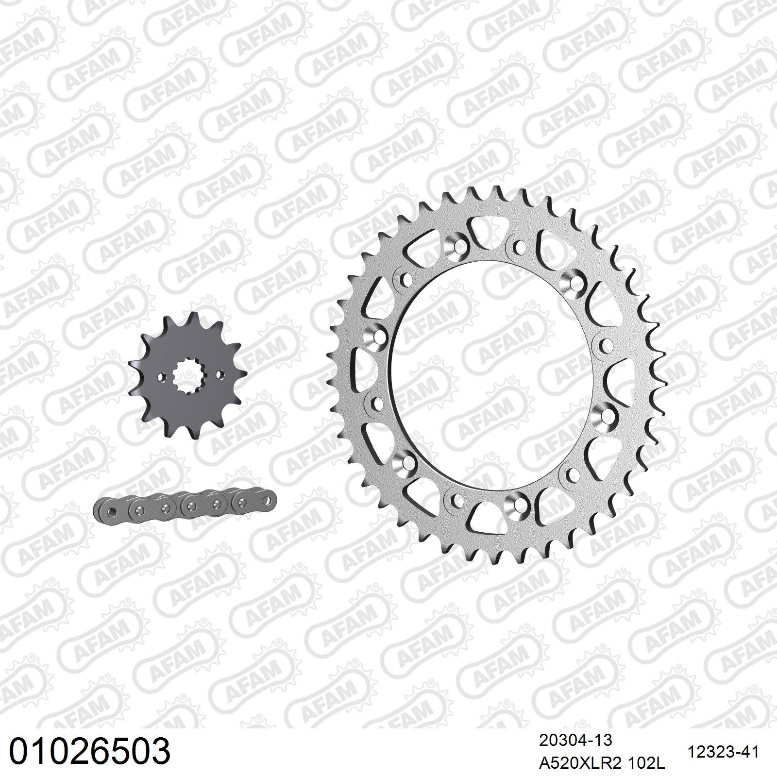 Kit chaîne AFAM Honda NX 250