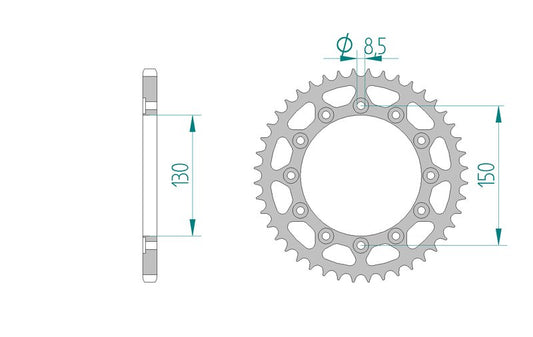 Couronne AFAM 10304 - 41 dents