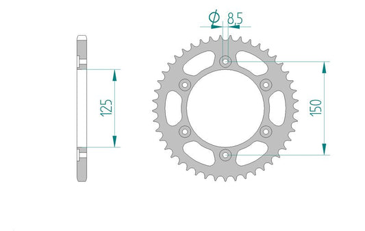 Couronne AFAM 10320 - 45 dents