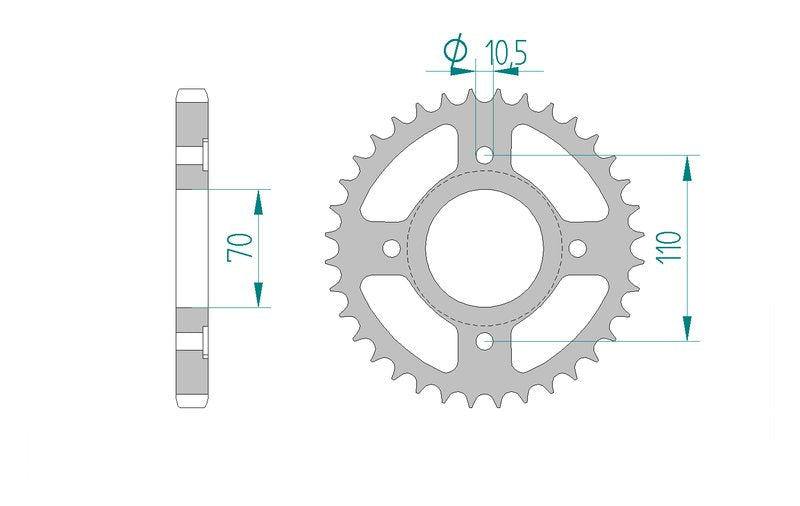 Couronne AFAM 10402 - 41 dents