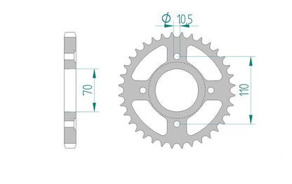 Couronne AFAM 10402 - 41 dents