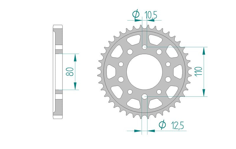 Couronne AFAM 10405 - 43 dents