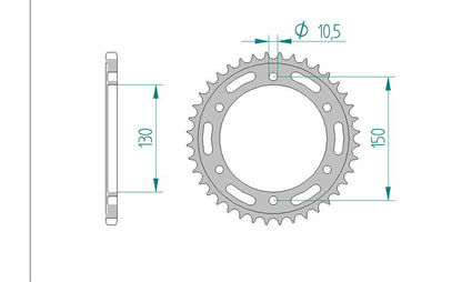 Couronne AFAM 10501 - 46 dents