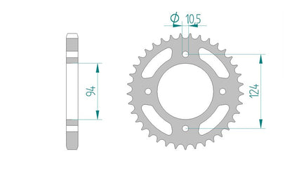 Couronne AFAM 10505 - 34 dents