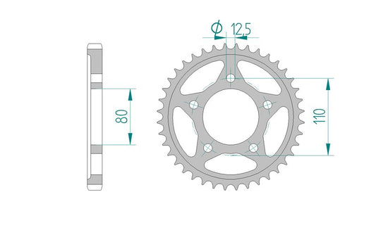 Couronne AFAM 10605 - 44 dents