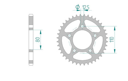 Couronne AFAM 10608 - 46 dents
