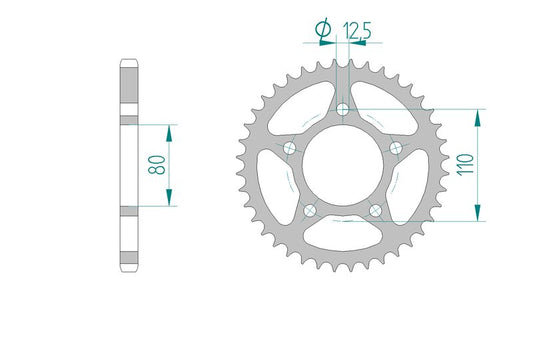 Couronne AFAM 10608 - 46 dents