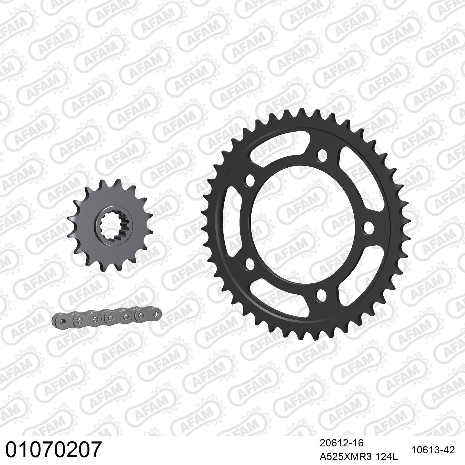 Kit chaîne AFAM Honda CBF 600 N / S (2008-2013)