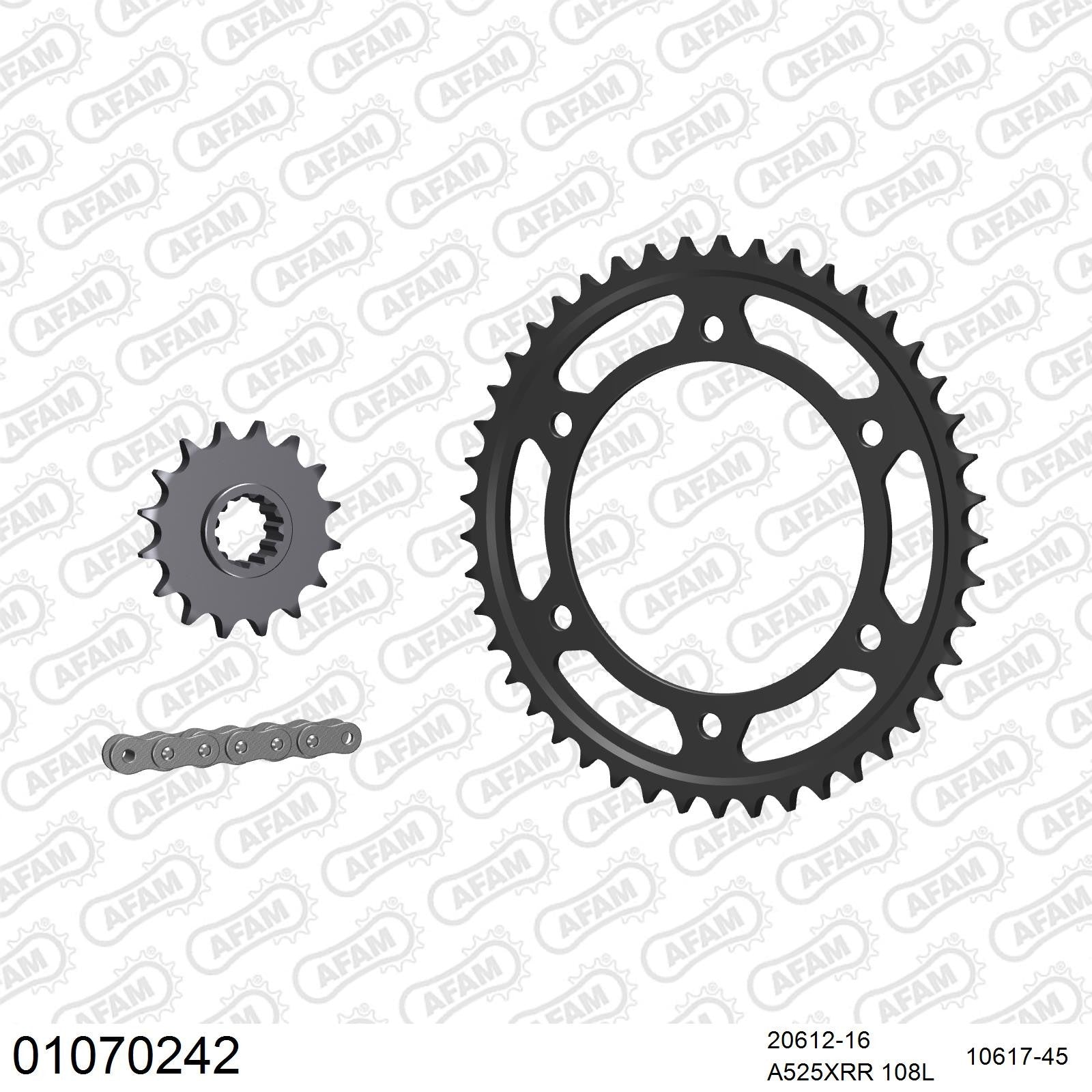 Kit chaîne AFAM Honda CBR 600 F (2001-2004)