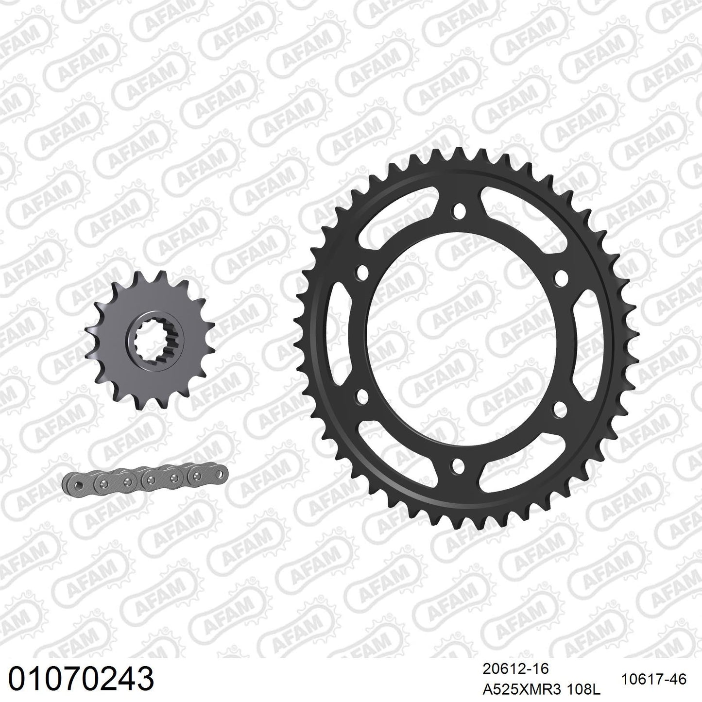 Kit chaîne AFAM Honda CBR 600 FS (2001-2002)