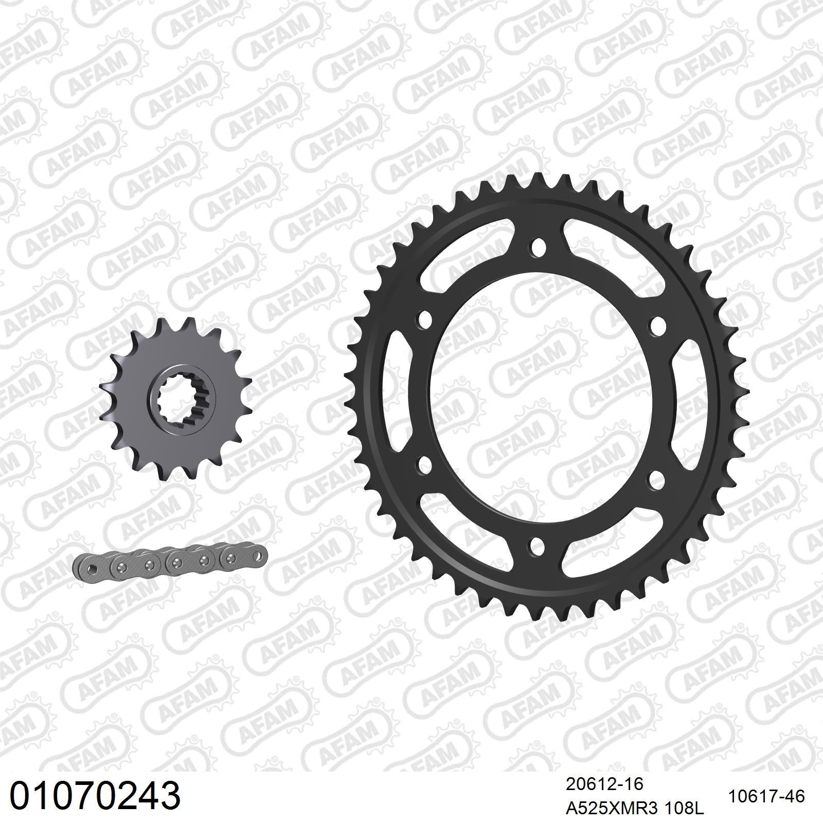 Kit chaîne AFAM Honda CBR 600 FS (2001-2002)
