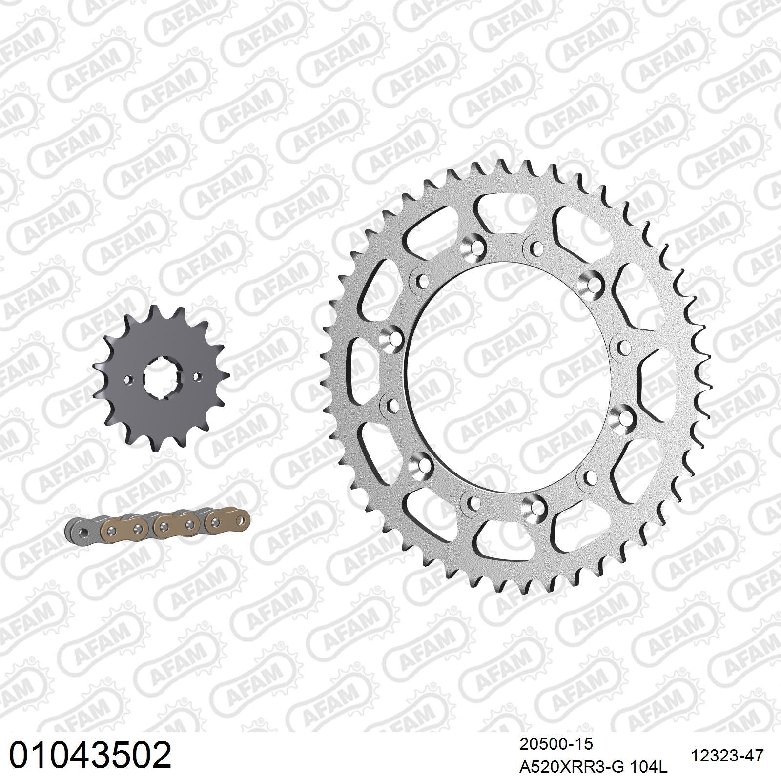 Kit chaîne AFAM Honda XL 600 R (1983-1984)