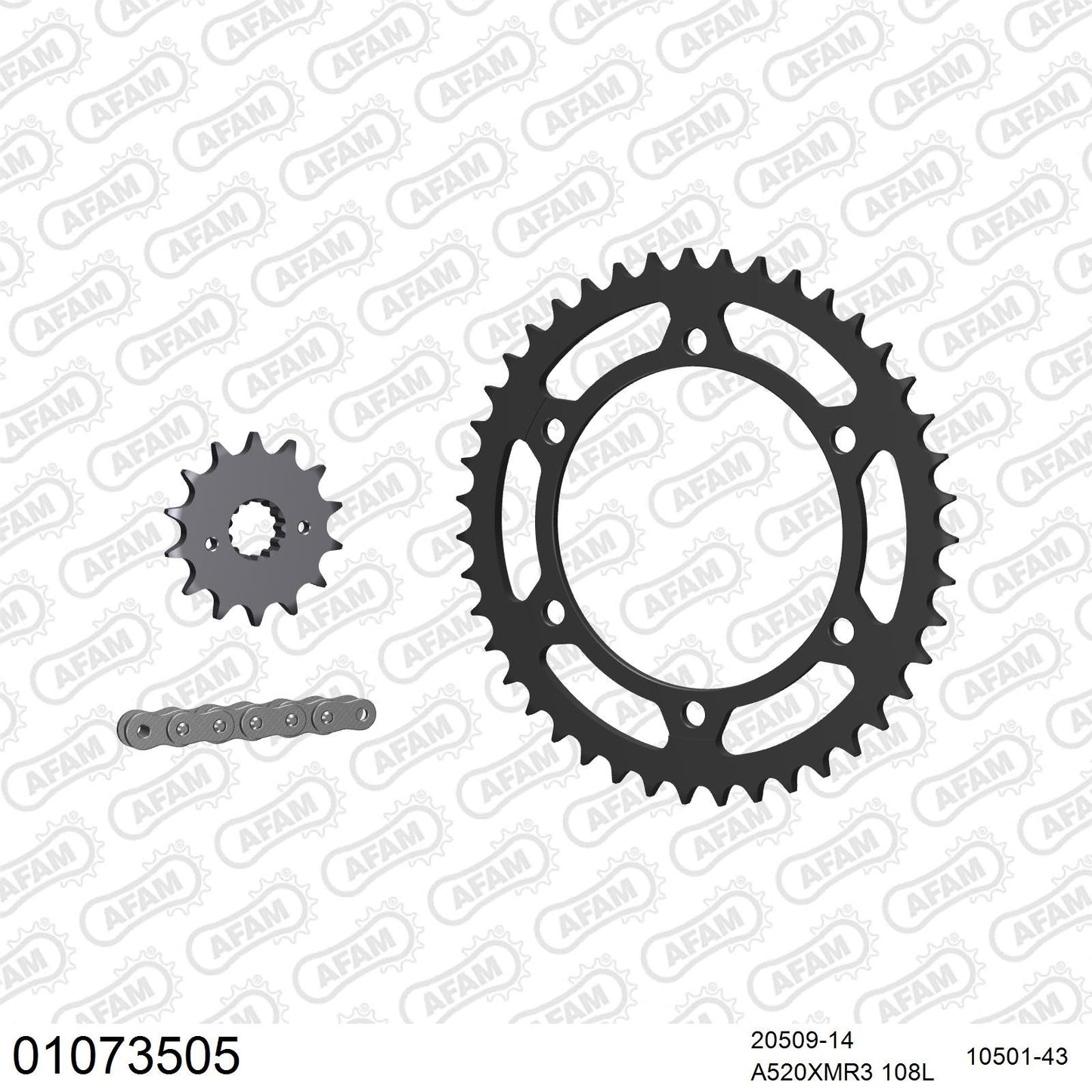 Kit chaîne AFAM Honda FX 650 Vigor (1999-2002)