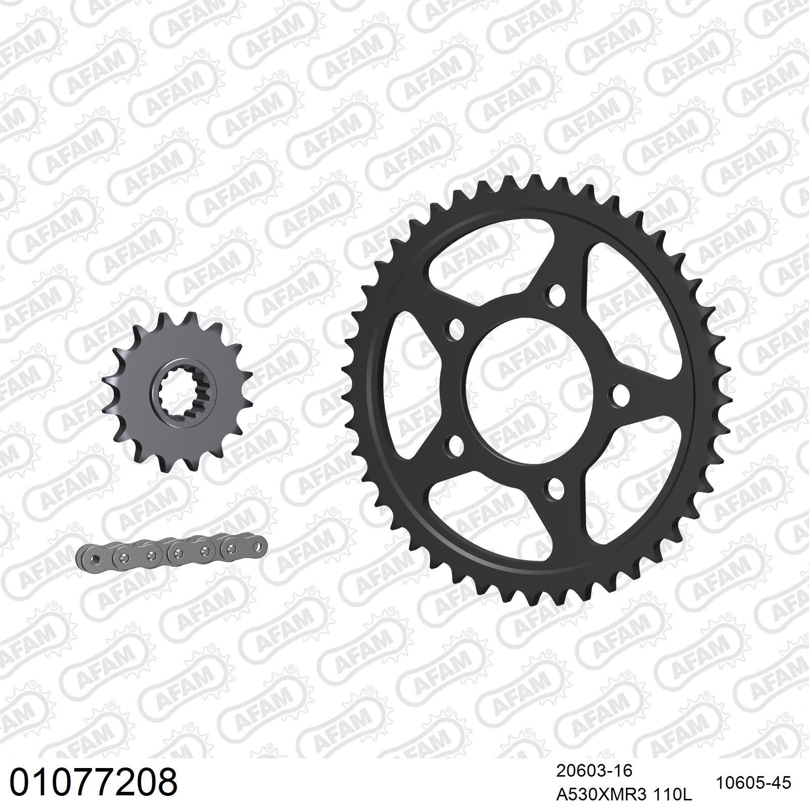 Kit chaîne AFAM Honda VFR 750 F (1990-1998)
