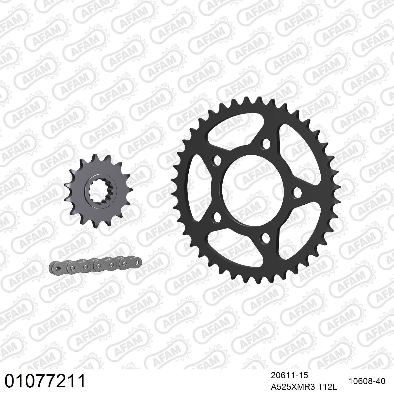 Kit chaîne AFAM Honda VFR 750 RC30