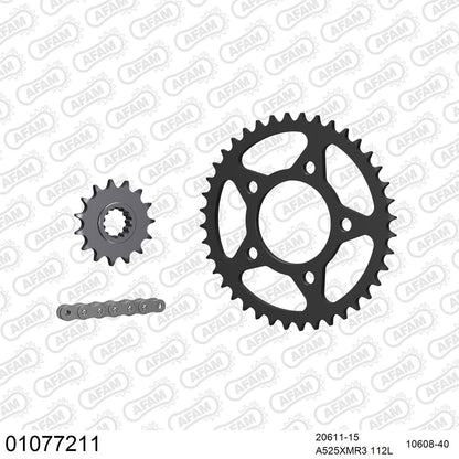 Kit chaîne AFAM Honda VFR 750 RC30