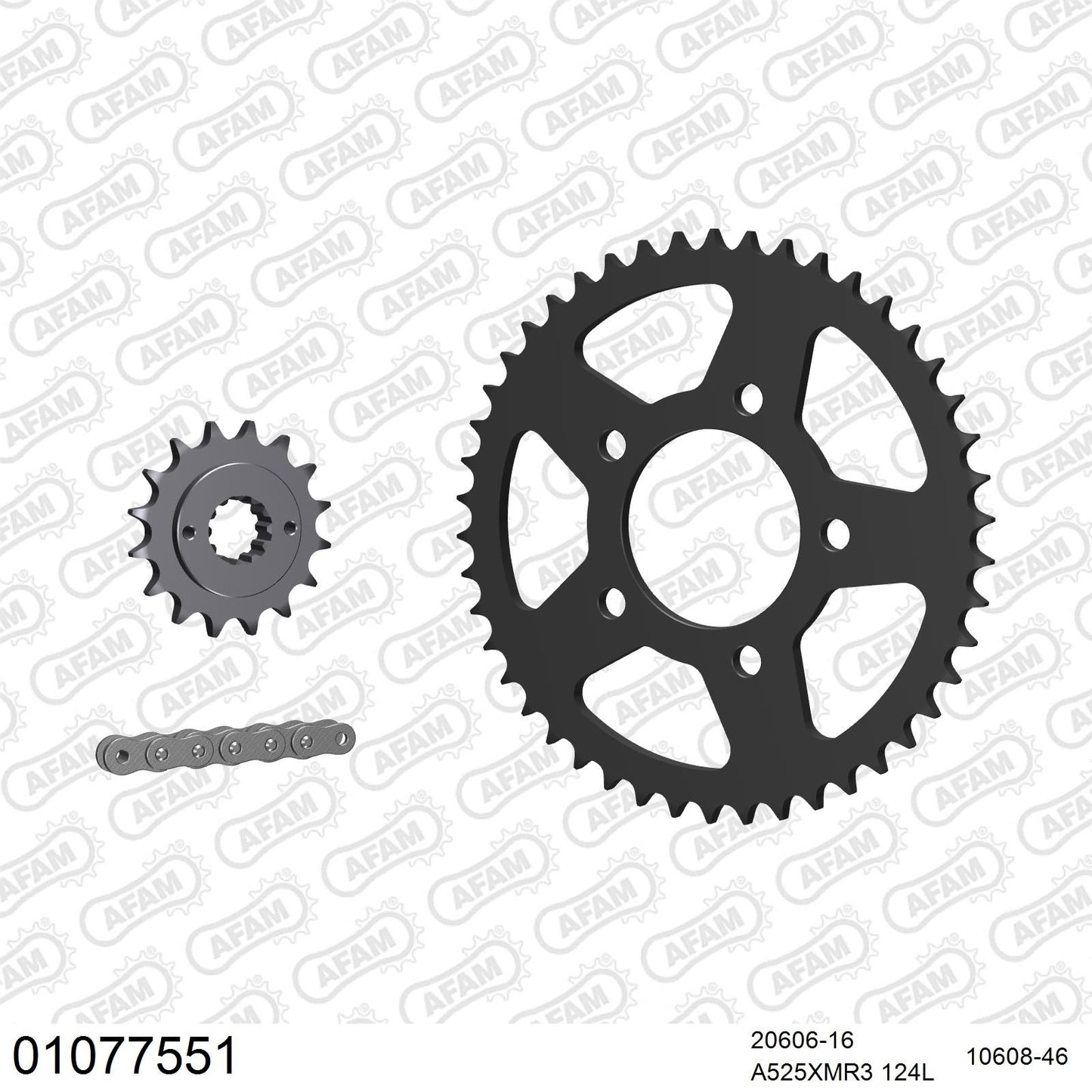 Kit chaîne AFAM Honda XRV 750 Africa Twin (1990-1992)