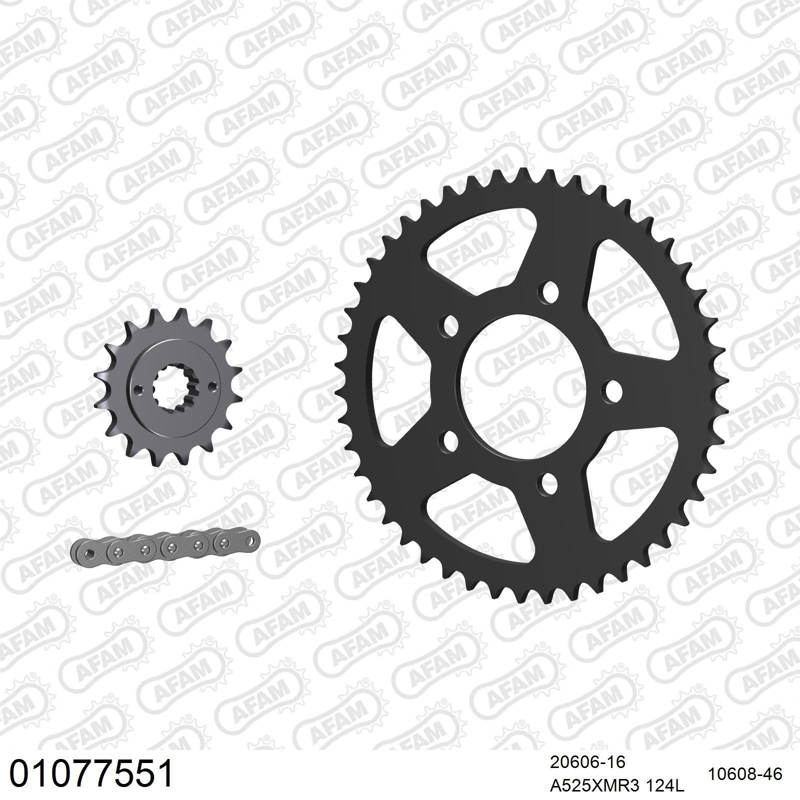 Kit chaîne AFAM Honda XRV 750 Africa Twin (1990-1992)
