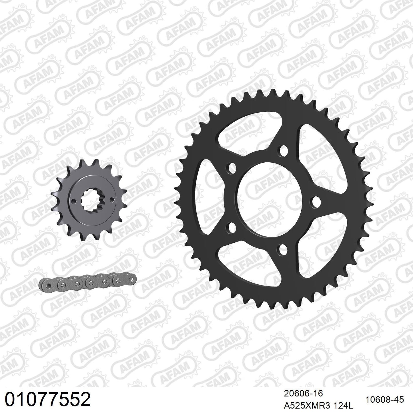 Kit chaîne AFAM Honda XRV 750 Africa Twin (1993-2003)