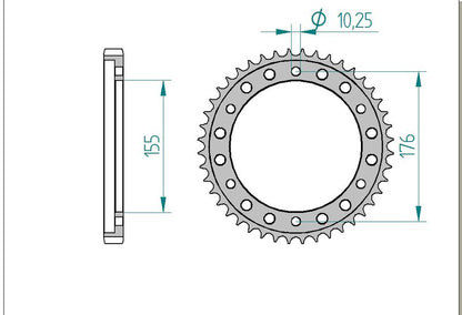 Couronne AFAM 10801 - 44 dents