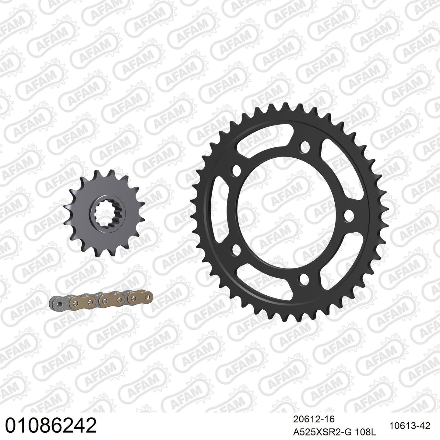 Kit chaîne AFAM Honda CBR 900 RR Fireblade (1996-1999)