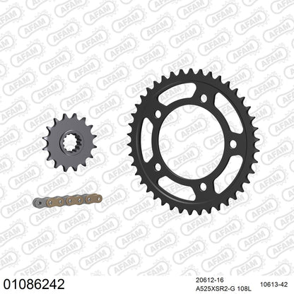 Kit chaîne AFAM Honda CBR 900 RR Fireblade (1996-1999)