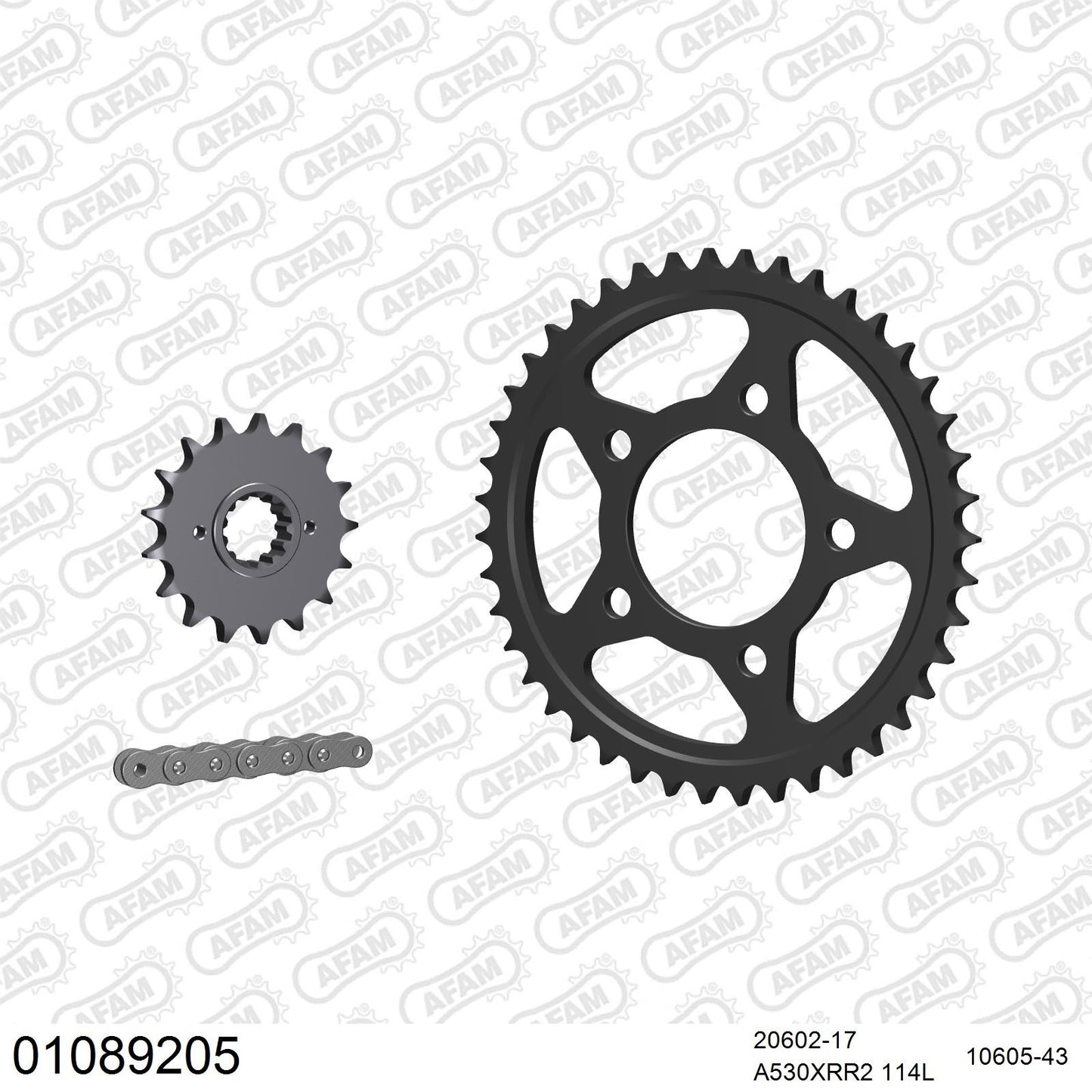 Kit chaîne AFAM Honda CBR 1000 F (1987-1988)