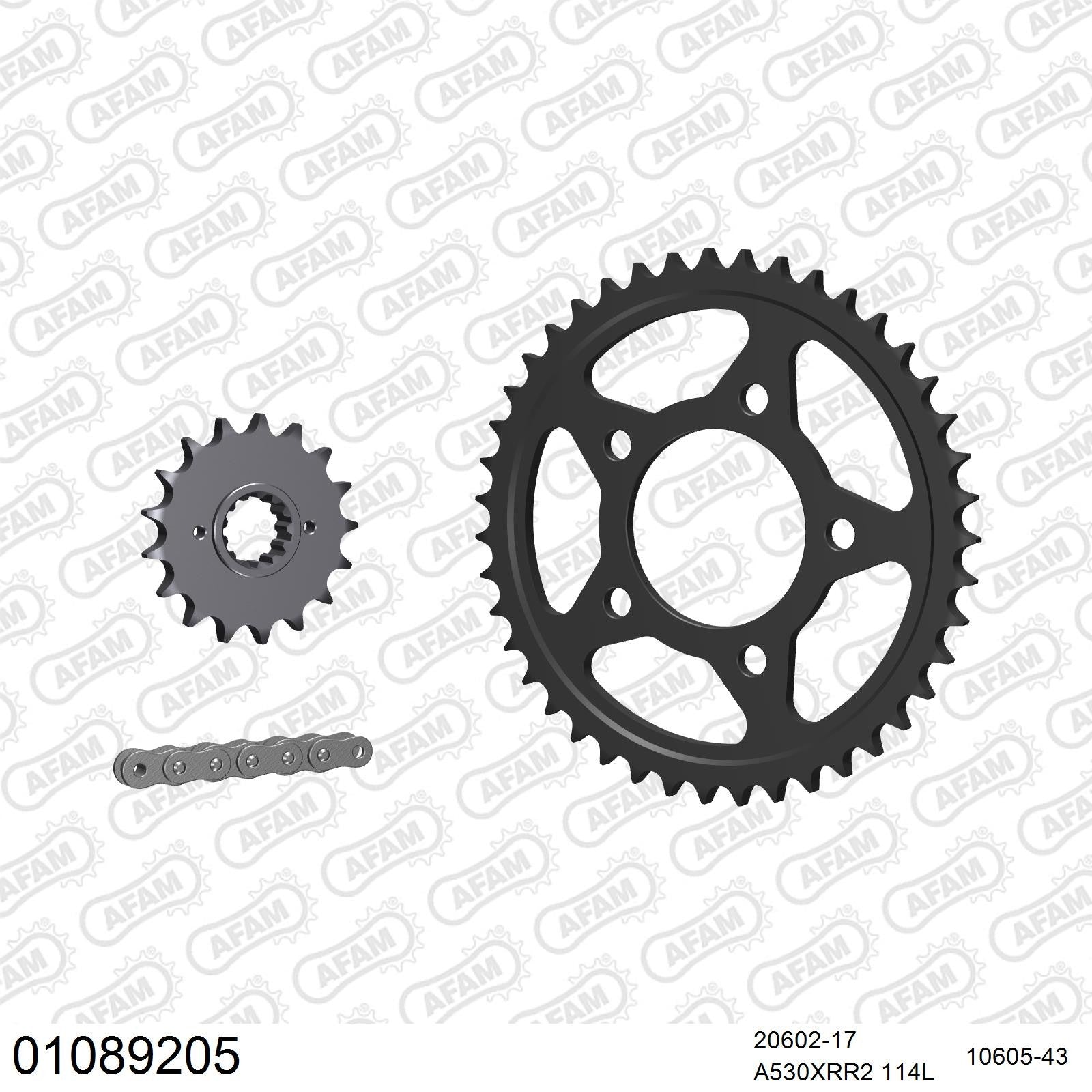 Kit chaîne AFAM Honda CBR 1000 F (1987-1988)