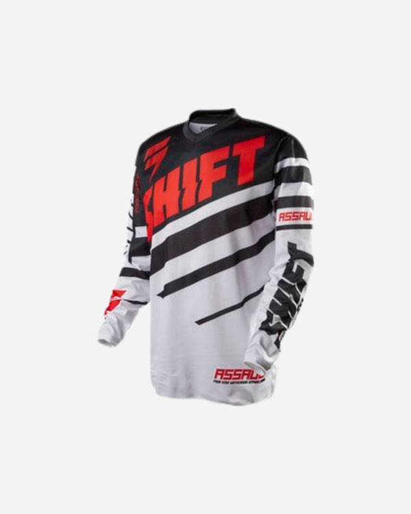 Maglia da gara Shift Racing Assault - Nero/Bianco