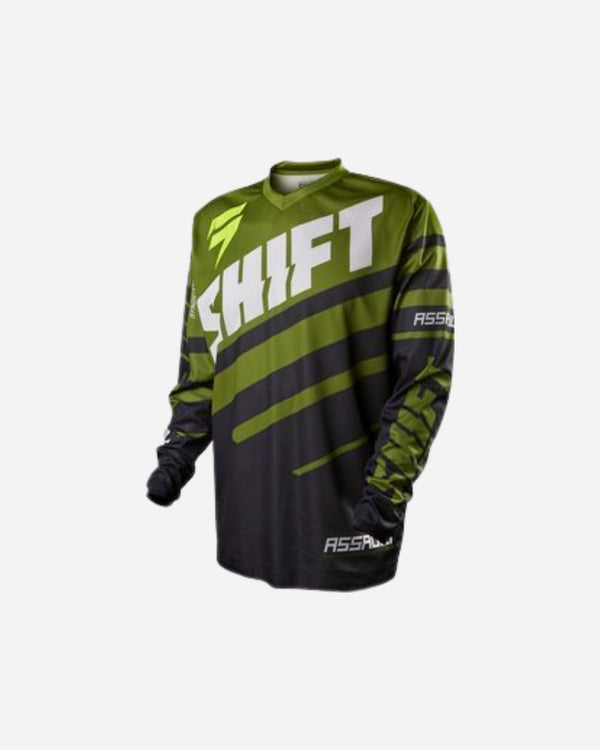 Shift Racing Assault Race Jersey - Black/Green