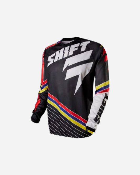 Maillot Shift Racing Strike Stripes - Noir