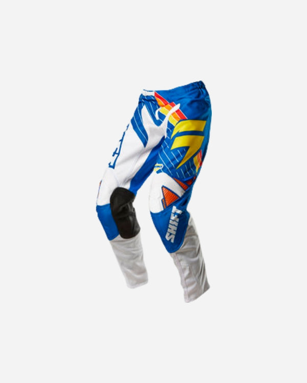 Pantaloni Shift Racing Strike Stripes - Blu