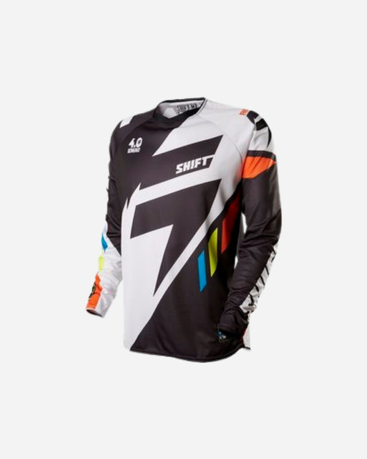 Maillot Shift Racing Faction Mainline - Noir/Blanc