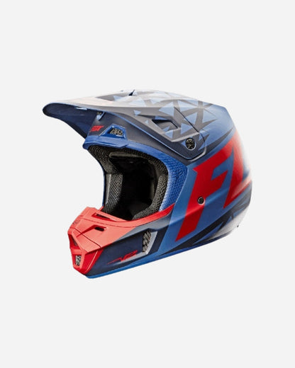 Fox Racing V2 Given Helm - Blau/Rot