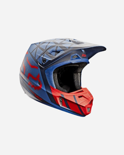 Fox Racing V2 Given Helm - Blau/Rot