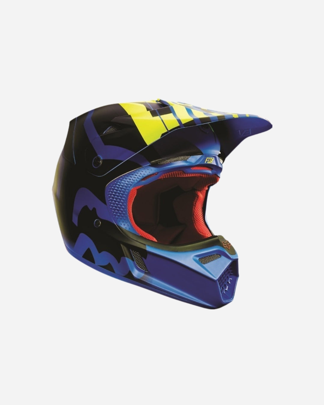 Fox Racing V3 Savant Helm - Blau