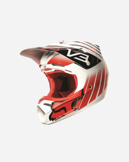 Fox Racing V3 Savant Helm - Rot