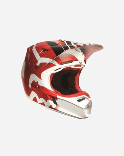 Fox Racing V3 Savant Helm - Rot