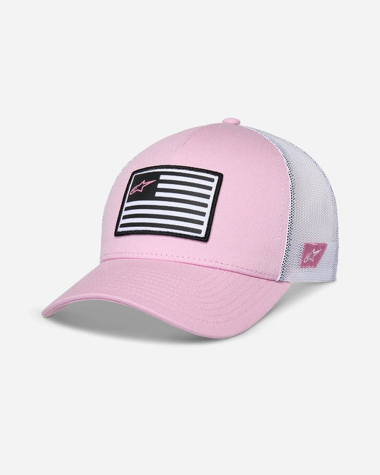 Casquette Snapback Alpinestars Flag - Rose/Blanc